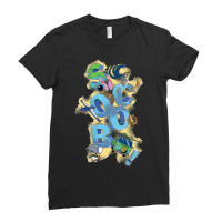 Womens Scoob! Title Stacked V-neck Ladies Fitted T-shirt | Artistshot