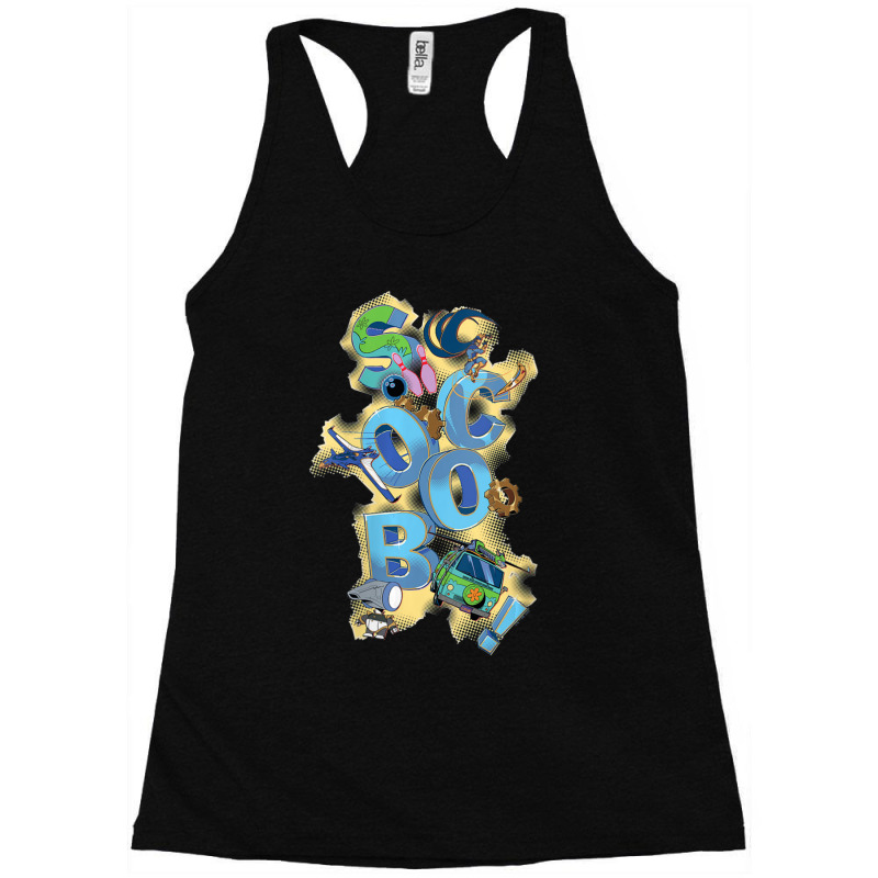 Womens Scoob! Title Stacked V-neck Racerback Tank by Kenruhaea79 | Artistshot