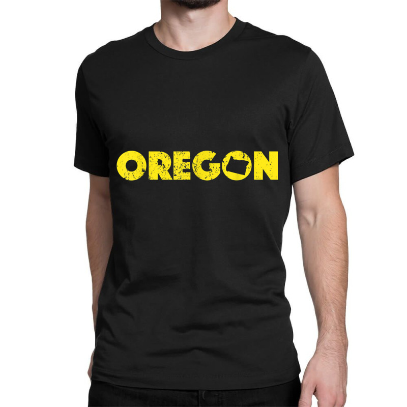 Home State Of Oregon Pride Eugene Or Green & Yellow S500072 Classic T-shirt by cm-arts | Artistshot