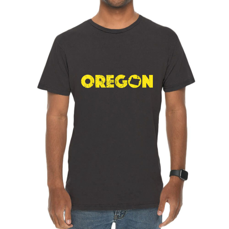 Home State Of Oregon Pride Eugene Or Green & Yellow S500072 Vintage T-Shirt by cm-arts | Artistshot