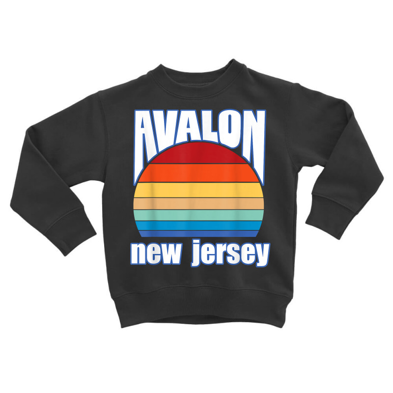 Avalon New Jersey Retro Sunset Nj Summer Beach Vacation T Shirt Toddler Sweatshirt | Artistshot