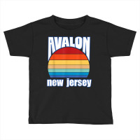 Avalon New Jersey Retro Sunset Nj Summer Beach Vacation T Shirt Toddler T-shirt | Artistshot