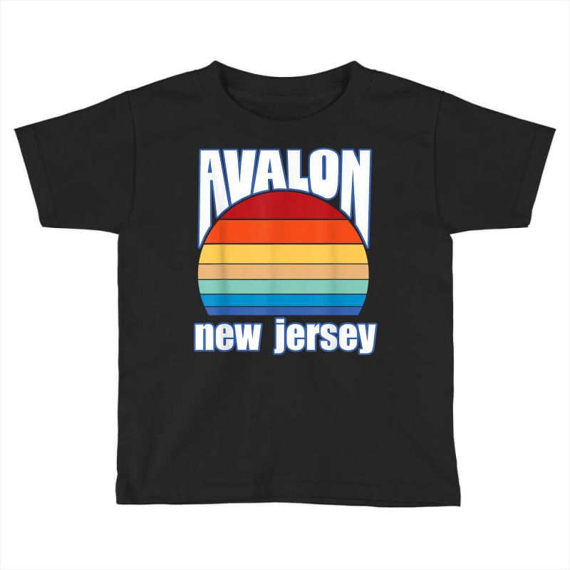 Avalon New Jersey Retro Sunset Nj Summer Beach Vacation T Shirt Toddler T-shirt | Artistshot