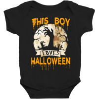 Halloween Costume This Boy Loves Halloween Baby Bodysuit | Artistshot