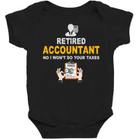 Retired Accountant Retirement Baby Bodysuit | Artistshot