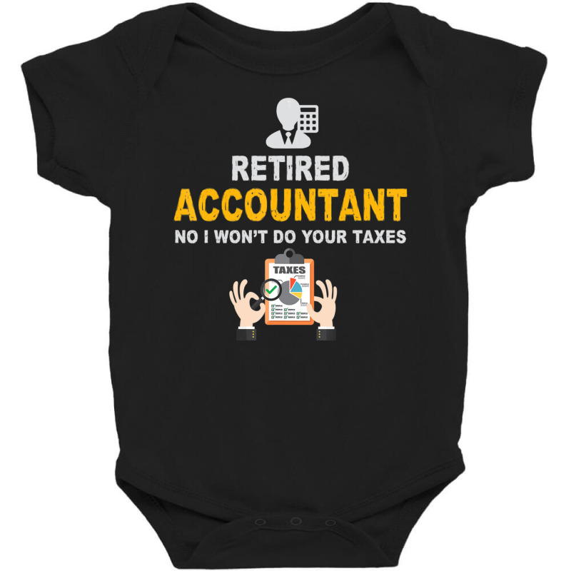 Retired Accountant Retirement Baby Bodysuit | Artistshot