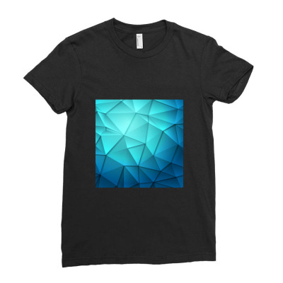 Geometry Polygon Pattern Ladies Fitted T-shirt Designed By Centaureablues