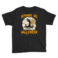 Halloween Costume This September Girl Loves Halloween Youth Tee | Artistshot