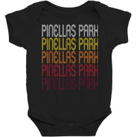 Pinellas Park, Fl  Vintage Style Florida T Shirt Baby Bodysuit | Artistshot