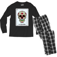 La Calavera Lottery Gift The Skull Card Mexican Lottery T Shirt Men's Long Sleeve Pajama Set | Artistshot