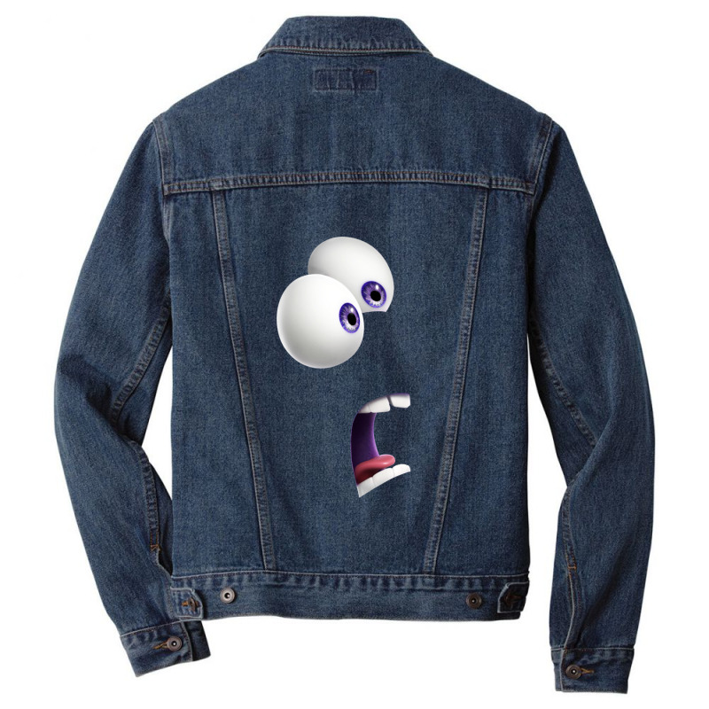 Joy Anger Sadness Faces Halloween Costume Cartoon Characters Men Denim Jacket | Artistshot