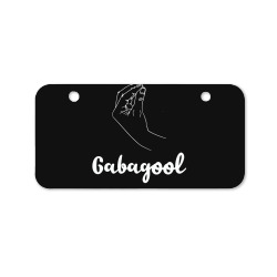 gabagool italian american meat with hand sign funny design Bicycle License Plate | Artistshot