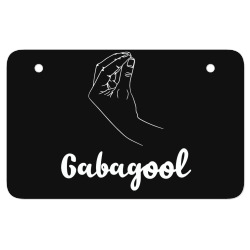 gabagool italian american meat with hand sign funny design ATV License Plate | Artistshot