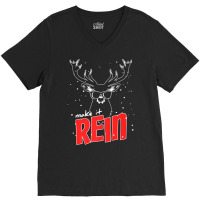 Make It Rein Cool Reindeer Christmas Premium T Shirt V-neck Tee | Artistshot