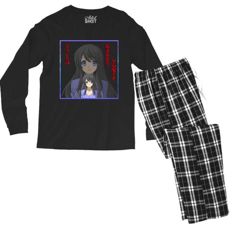 Anime Girl - 16 Men's Long Sleeve Pajama Set by King Davila | Artistshot