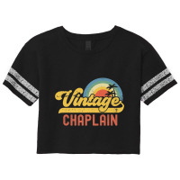 Chaplain Vintage Sunset Profession Retro Job Title Premium T Shirt Scorecard Crop Tee | Artistshot