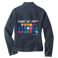 Work Of Art In Progress Perfect Artist Ladies Denim Jacket | Artistshot