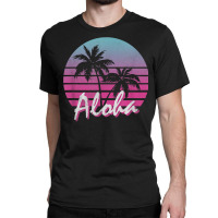 Aloha Hawaii Hawaiian Island Palm Beach Surf Vintage T Shirt Classic T-shirt | Artistshot