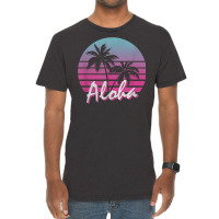 Aloha Hawaii Hawaiian Island Palm Beach Surf Vintage T Shirt Vintage T-shirt | Artistshot