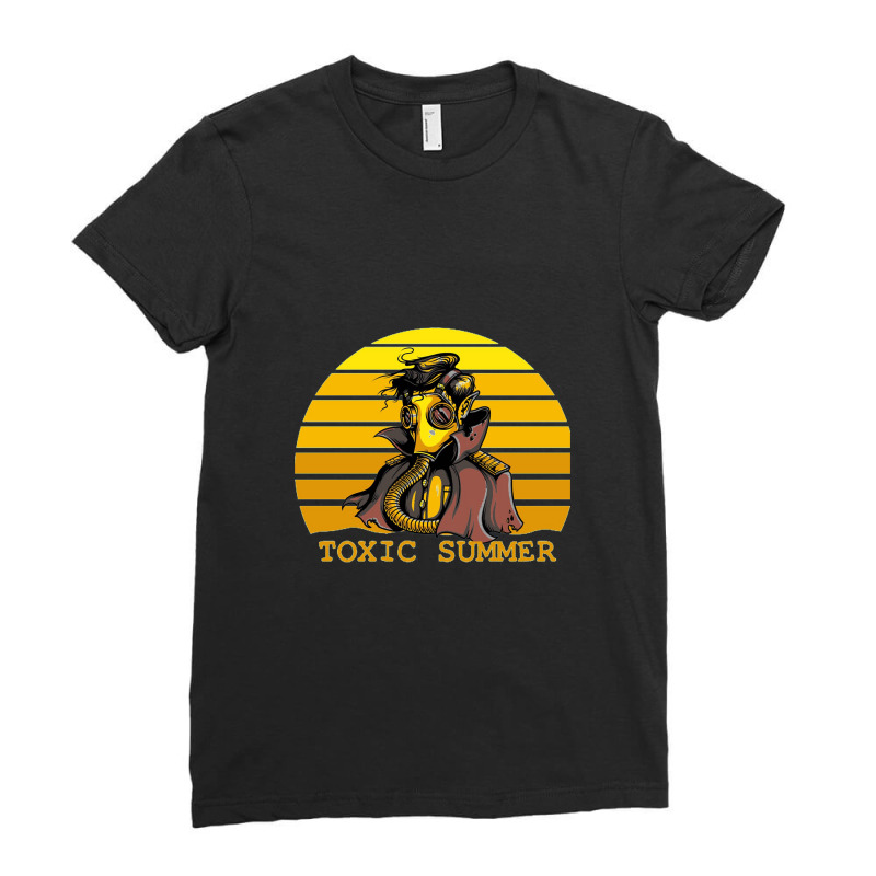 Toxic Summer, Printing Science And Technology Ladies Fitted T-Shirt by centaureablues | Artistshot