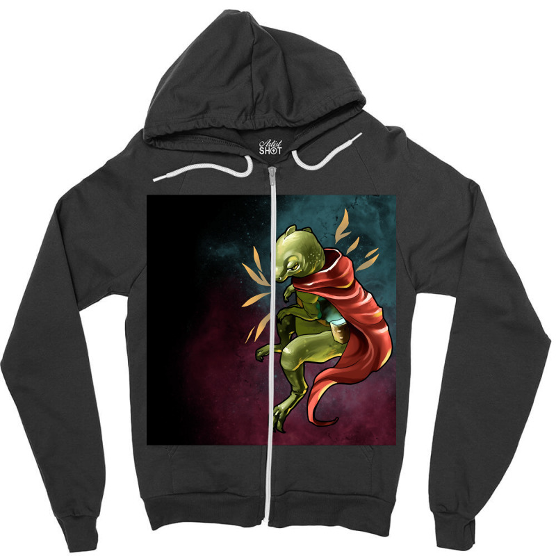 Space Invader Reptile, Space Invader, Reptile, Space Invader Reptile A Zipper Hoodie by SHTULIPS | Artistshot