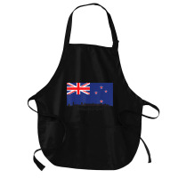 Wellington Skyline New Zealand Flag T Shirt Medium-length Apron | Artistshot