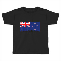 Wellington Skyline New Zealand Flag T Shirt Toddler T-shirt | Artistshot