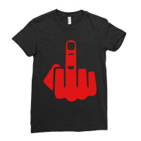 Middle Finger Ladies Fitted T-shirt | Artistshot