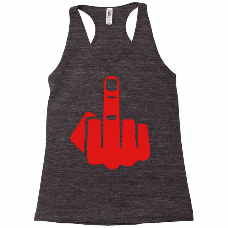 Middle Finger Racerback Tank by zakiasalsabila | Artistshot