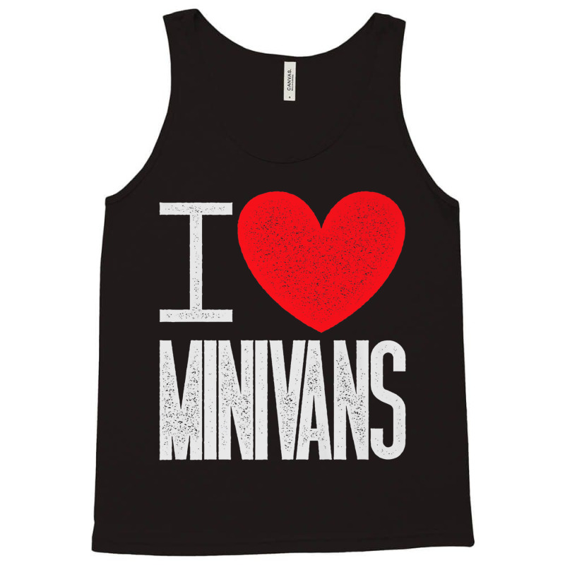 I Love Minivans   Heart Mini Van Funny Parent Mom Dad Premium T Shirt Tank Top by cm-arts | Artistshot