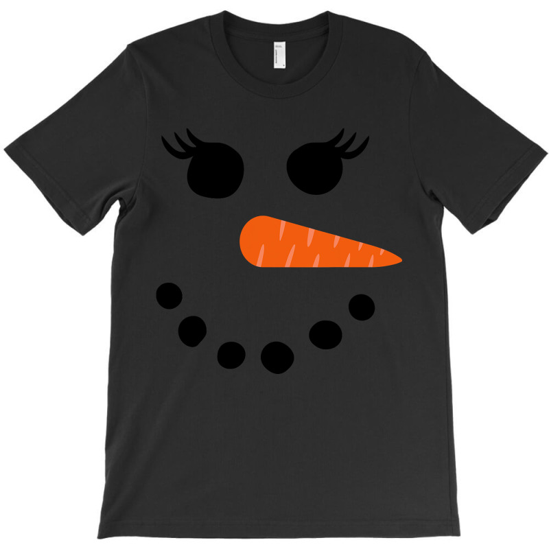 Snowman Shirt For Women Eyelashes Glasses Christmas Winter T-shirt | Artistshot