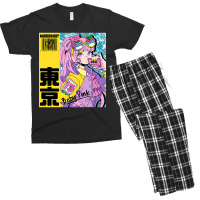 Anime Girl Pink Men's T-shirt Pajama Set | Artistshot