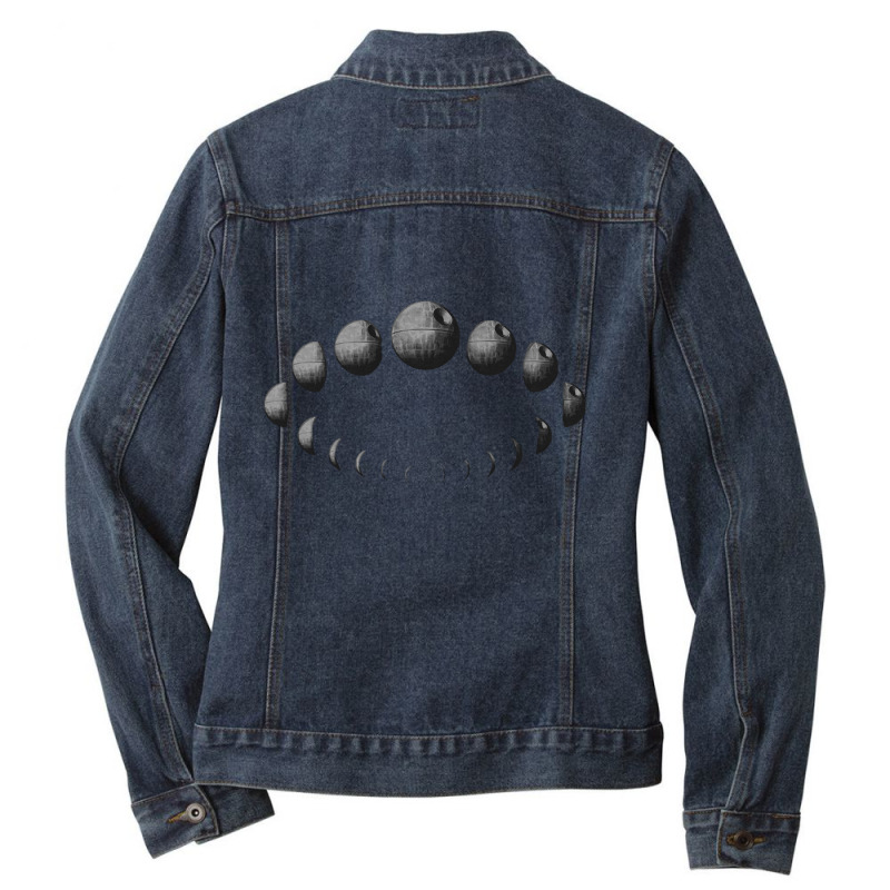 Thats No Moon Phase, Moon Phase, Devoid  Of Moon Phase, Moon Circulati Ladies Denim Jacket by SHTULIPS | Artistshot