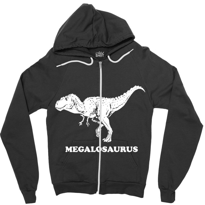 Megalosaurus Dinosaur Zipper Hoodie | Artistshot