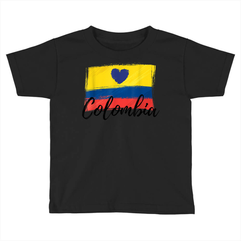 Colombia Love   Bogota Capital Colombia With Heart T Shirt Toddler T-shirt by cm-arts | Artistshot