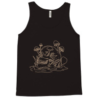 Skull Mushroom Morel Mycologist Goth Mushroom Skeleton Tank Top | Artistshot