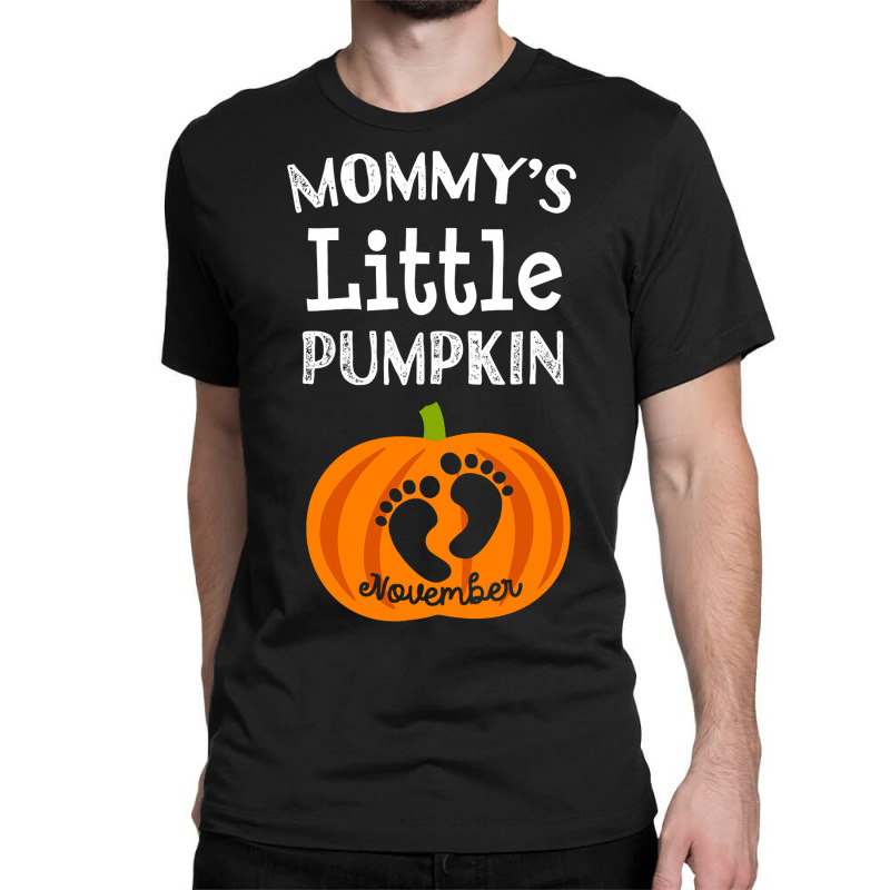 Halloween Pregnancy Due Date In November 2019 Pumpkin Classic T-shirt by badieu97 | Artistshot