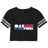 Panamanian Flag Padre Tee Shirt For Hispanic Fathers Day Scorecard Crop Tee | Artistshot