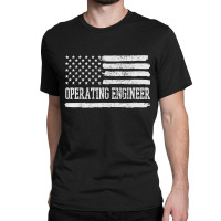 Operating Engineer Usa Flag Classic T-shirt | Artistshot