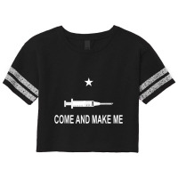 Funny Anti Vaccine Mandate Come And Make Me No Forced Vax T Shirt Scorecard Crop Tee | Artistshot