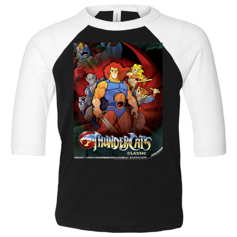 Thundercats Classic Group Shot Poster Toddler 3/4 Sleeve Tee | Artistshot