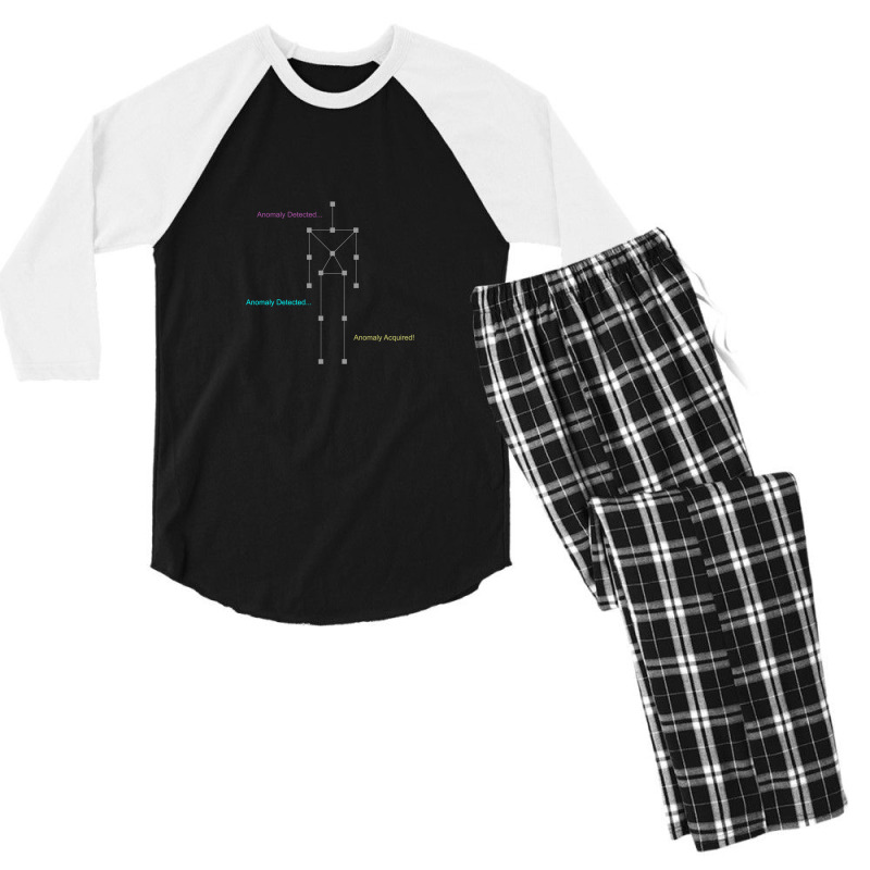 Anomaly Detected - Gray Men's 3/4 Sleeve Pajama Set by cm-arts | Artistshot