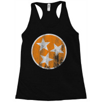 Orange Tennessee Flag Volunteer State Stars Vintage Racerback Tank | Artistshot