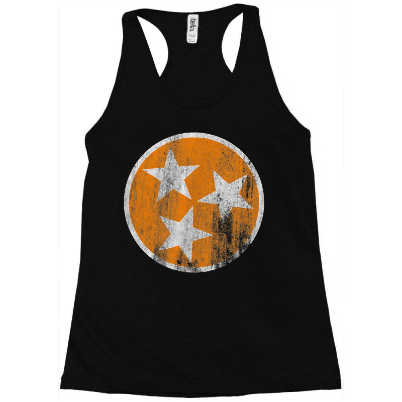 Orange Tennessee Flag Volunteer State Stars Vintage Racerback Tank by ToraHernton | Artistshot