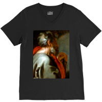 Anthony Van Dyck The Apostle Simon V-neck Tee | Artistshot