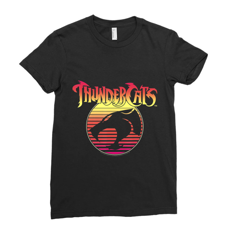 Thundercats Neon Gradient Ladies Fitted T-Shirt by Koyanho62 | Artistshot