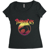 Thundercats Neon Gradient Women's Triblend Scoop T-shirt | Artistshot