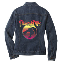 Thundercats Neon Gradient Ladies Denim Jacket | Artistshot