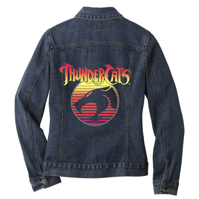 Thundercats Neon Gradient Ladies Denim Jacket by Koyanho62 | Artistshot