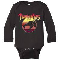 Thundercats Neon Gradient Long Sleeve Baby Bodysuit | Artistshot